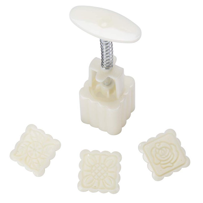 Lost Ocean Mid-Autumn Festival Hand-Pressure Moon Cake Mould With 12 Pcs Mode Pattern For 4 Sets - Image 5